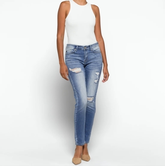 Kancan Jeans Distressed Skinny Size 24 - Picture 1 of 4
